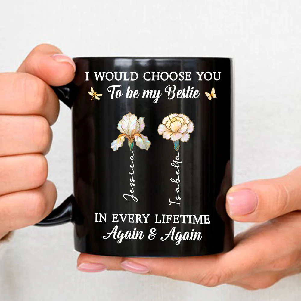 Joyful Sister Moments - Personalized Custom Coffee Mug - Image 3