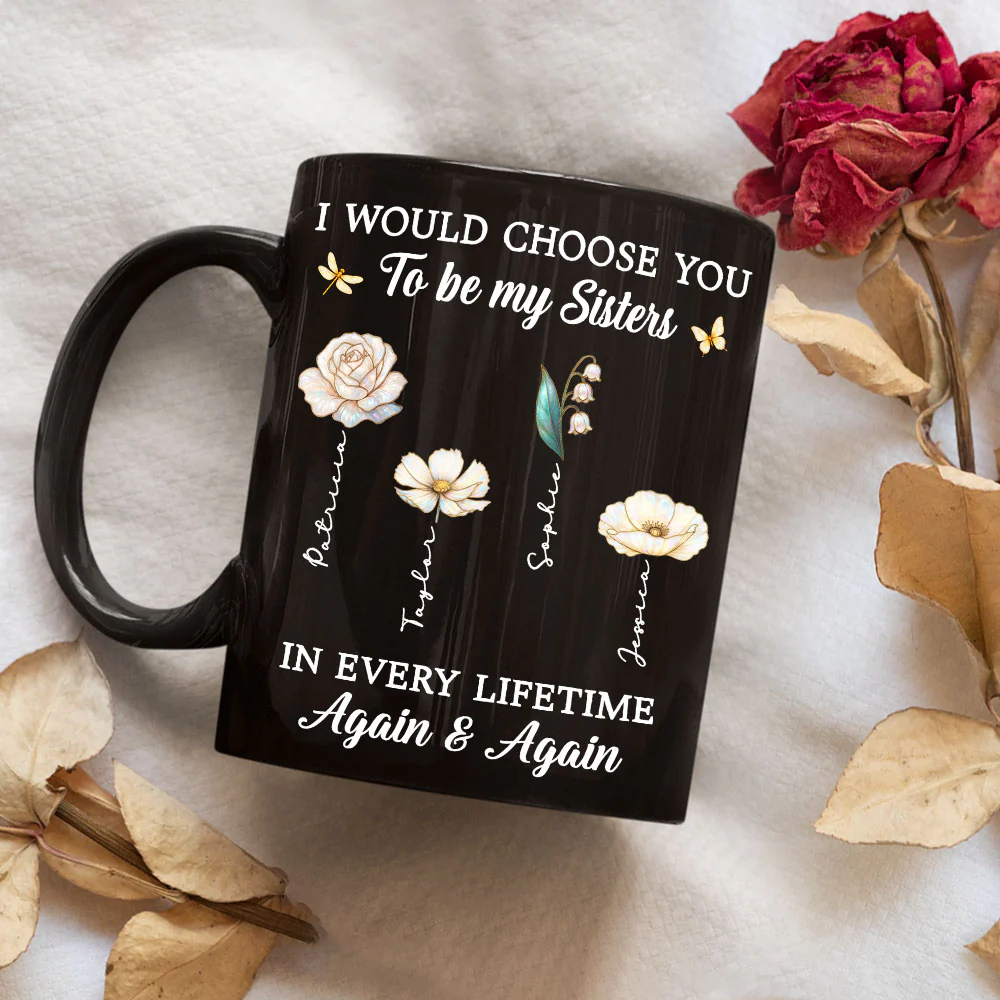 Joyful Sister Moments - Personalized Custom Coffee Mug - Image 5