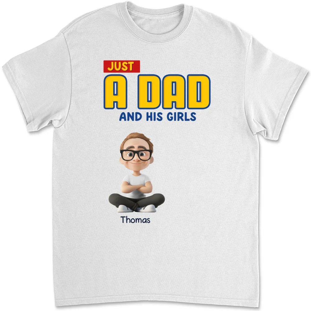 Just A Dad - Personalized Custom Shirt - Image 6