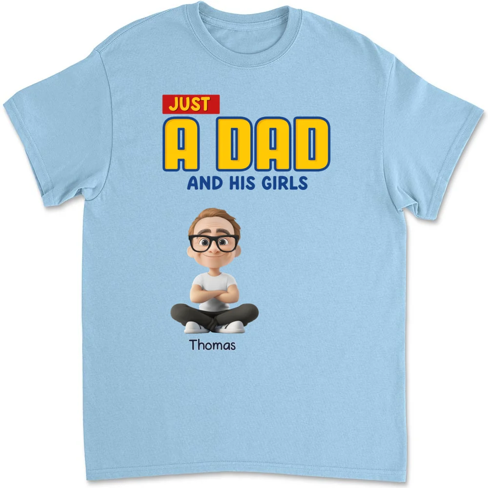 Just A Dad - Personalized Custom Shirt - Image 8