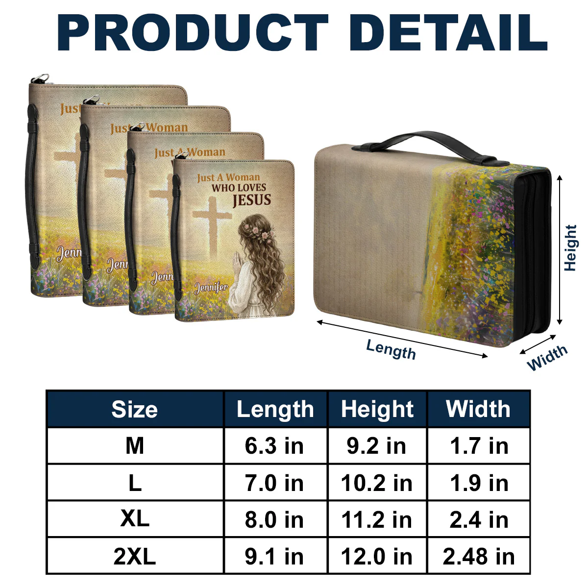 Just A Woman - Personalized Custom Bible Cover - Image 7