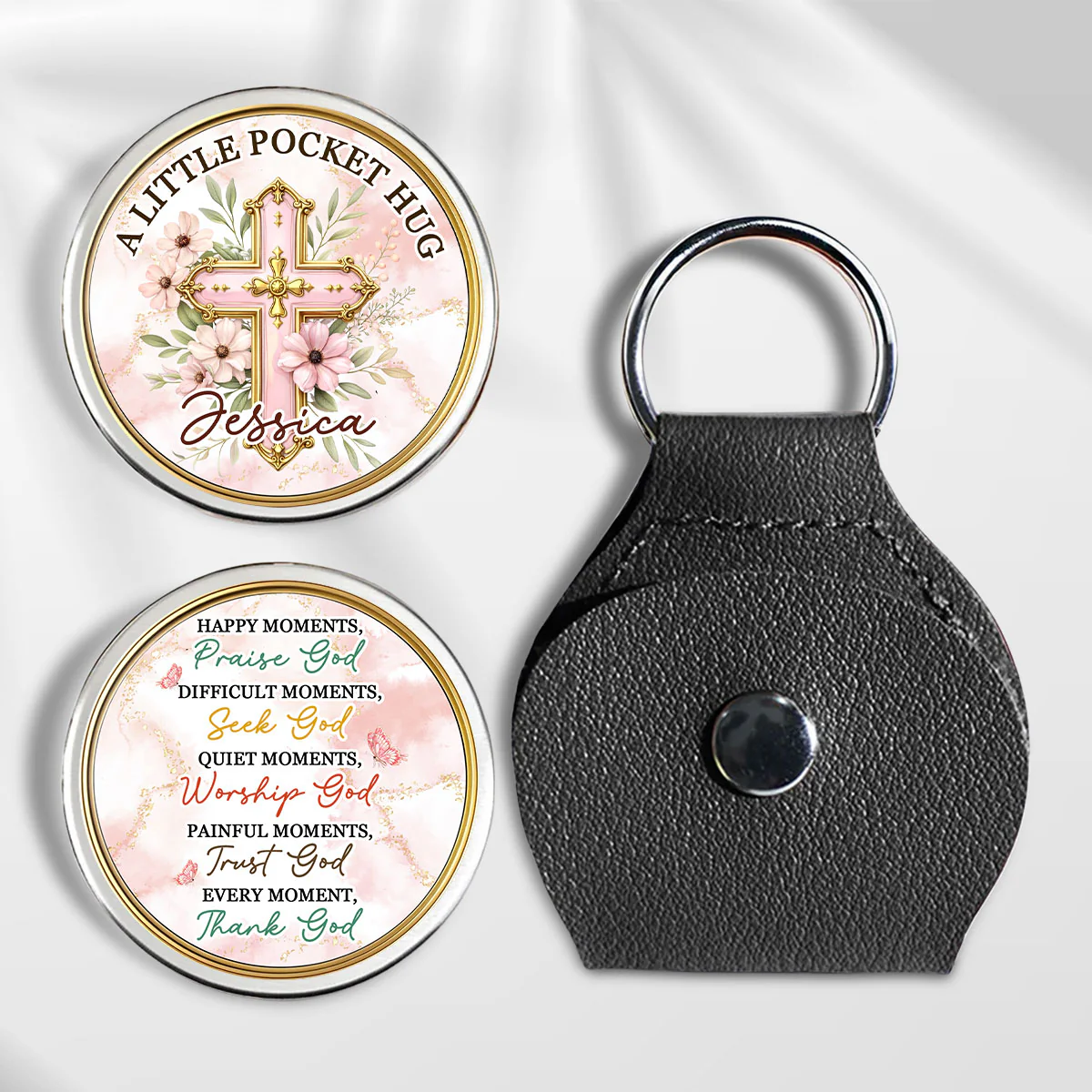 Just Believe In God - Personalized Custom Pocket Hug