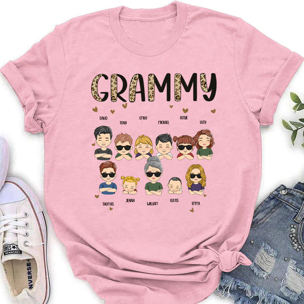 Just Call Me Grandma - Personalized Custom Women's T-shirt - Image 4
