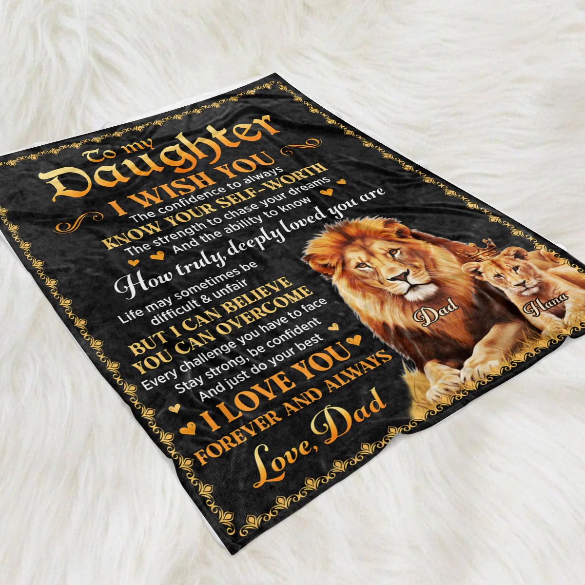 Just Do Your Best - Personalized Custom Fleece Blanket - Image 2