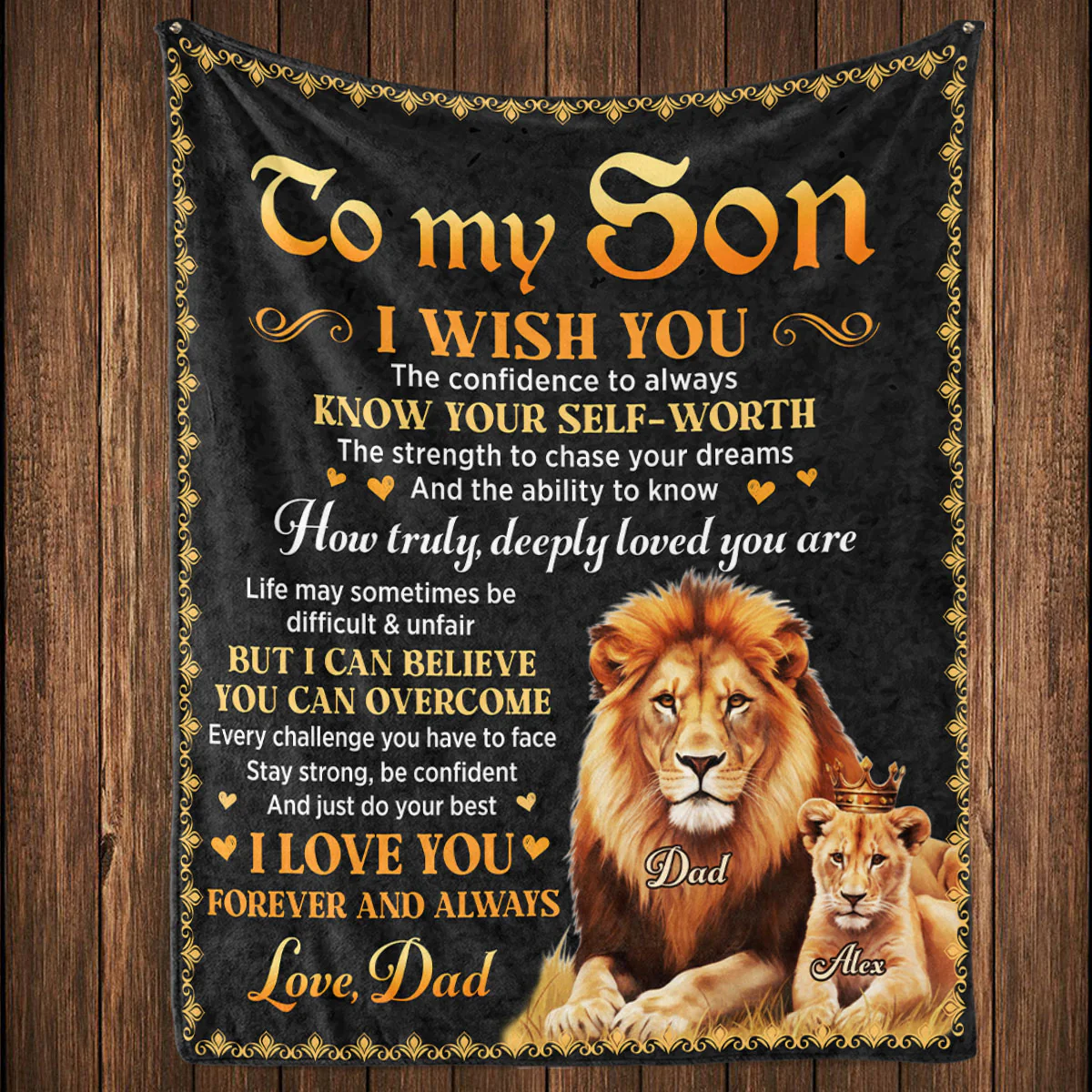 Just Do Your Best - Personalized Custom Fleece Blanket - Image 5