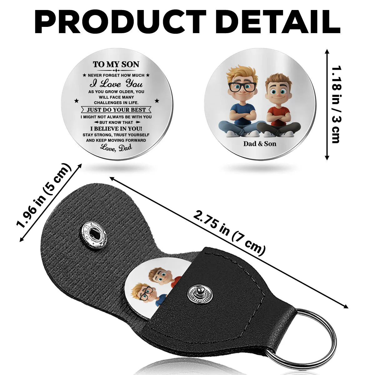Just Do Your Best - Personalized Custom Pocket Hug - Image 6