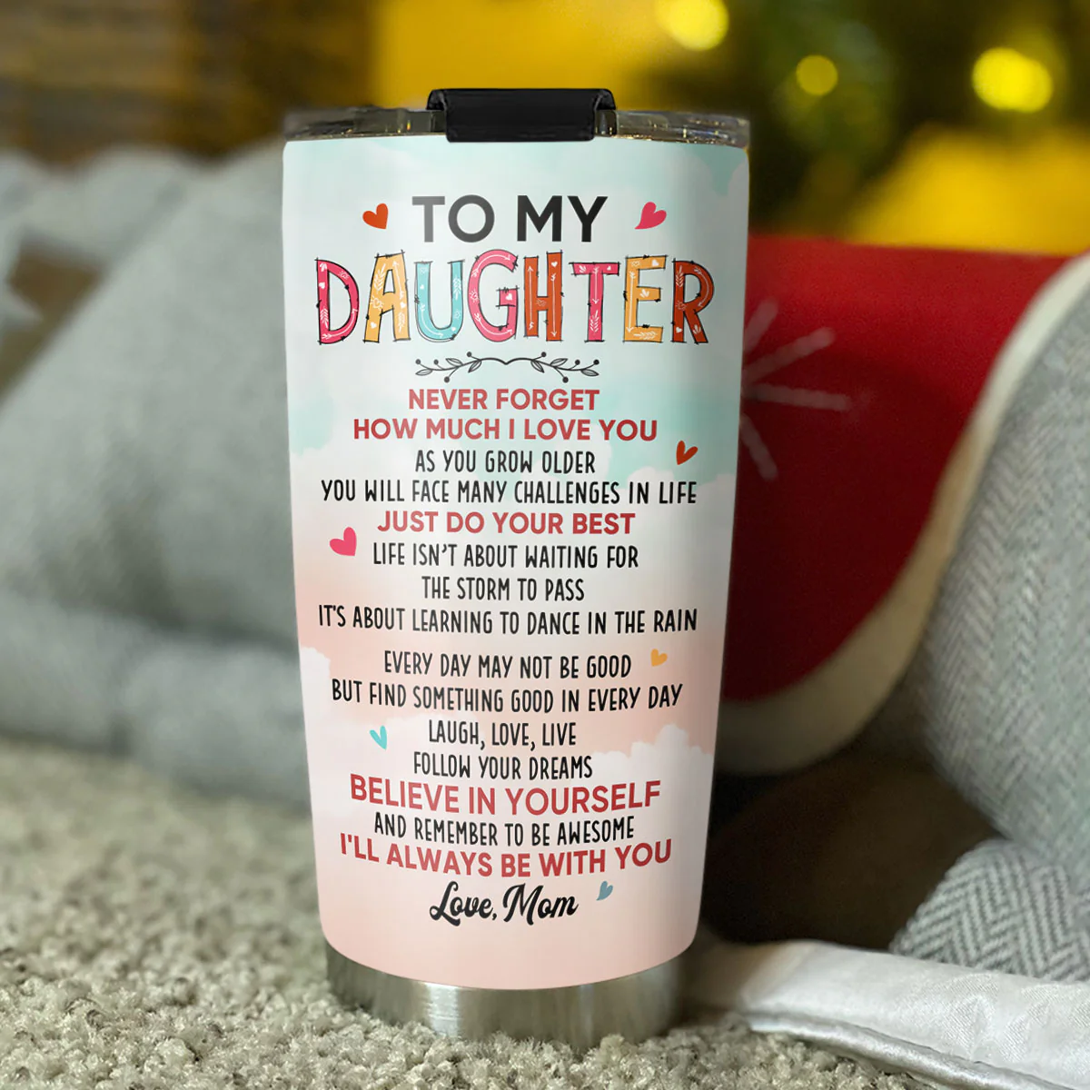 Just Do Your Best - Personalized Custom Tumbler - Image 3