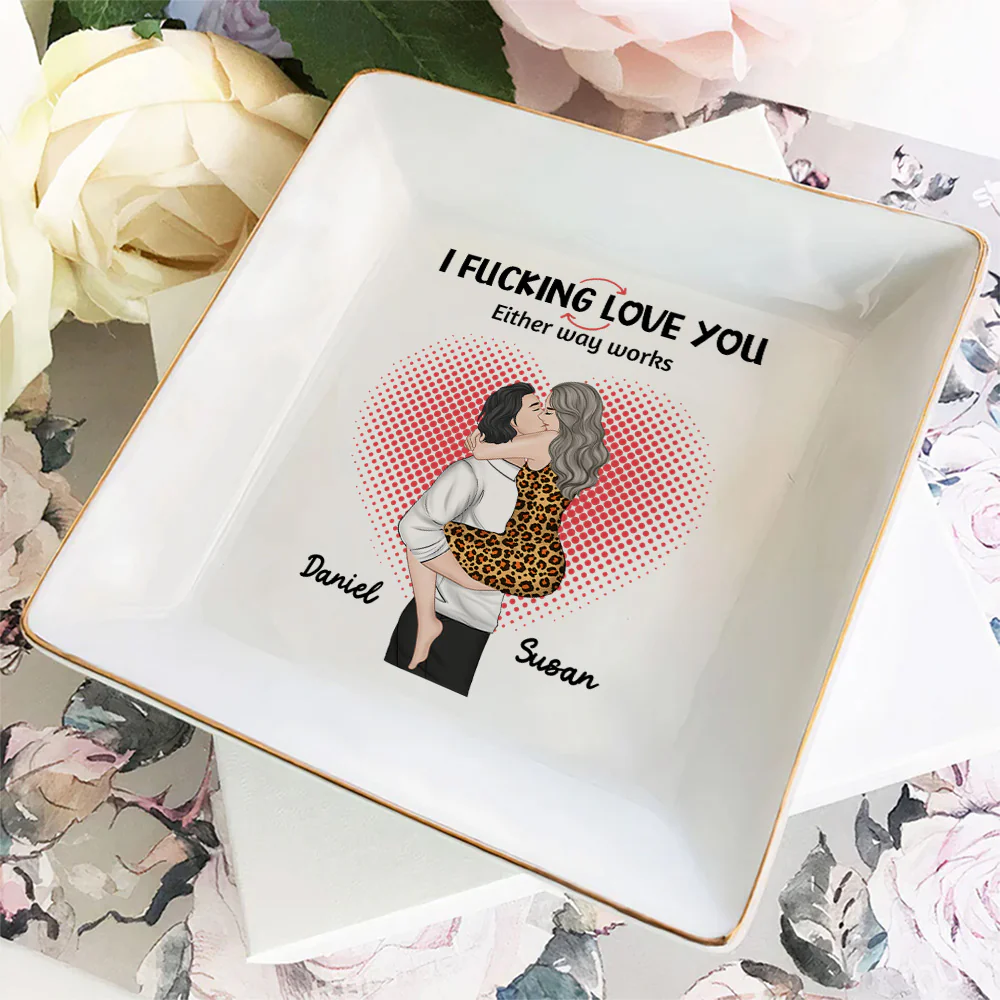Just Love You - Personalized Custom Jewelry Dish - Image 2