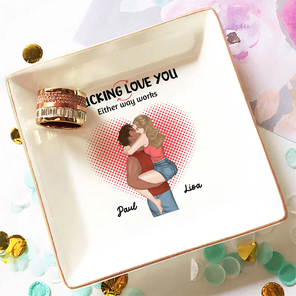 Just Love You - Personalized Custom Jewelry Dish - Image 3