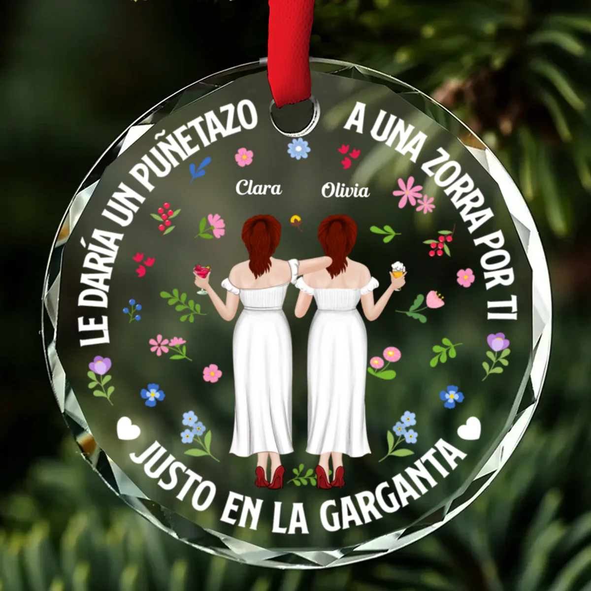 Justo En La Garganta - Adorno De Vidrio Personalizado A Medida - Image 6