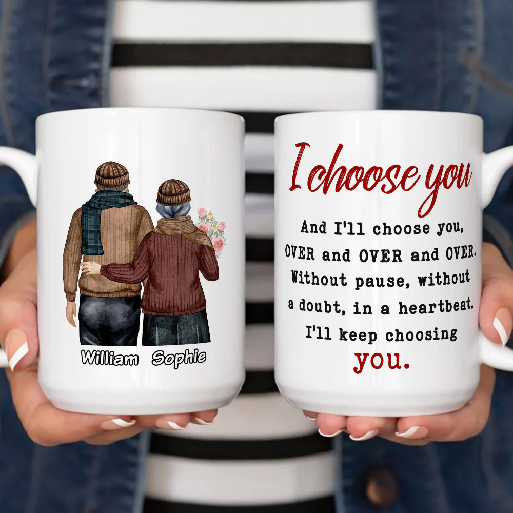 Keep Choosing You - Personalized Custom Coffee Mug - Image 5