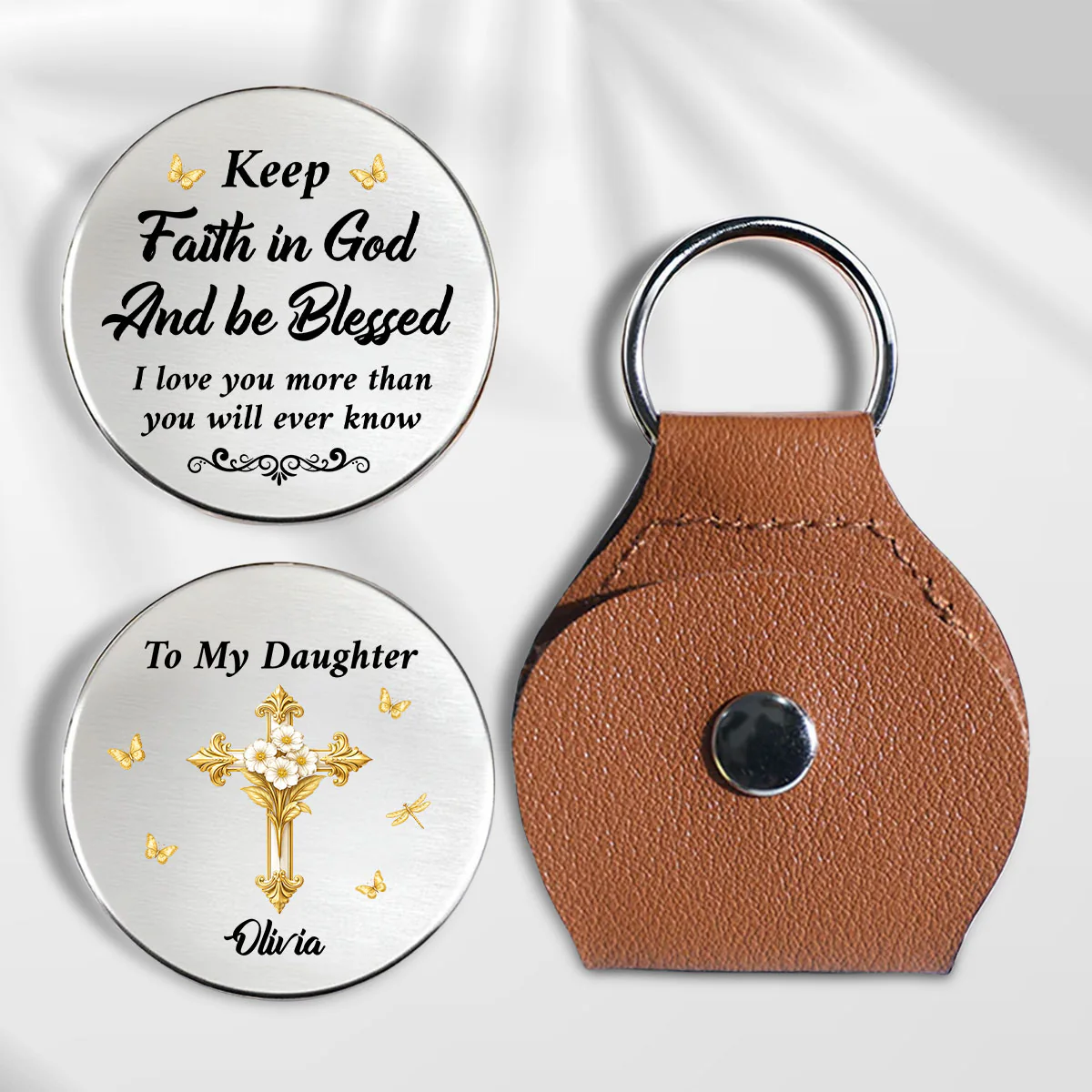 Keep Faith In God - Personalized Custom Pocket Hug