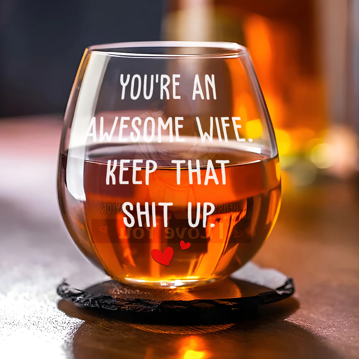 Keep That Shit Up Baby - Personalized Custom Wine Glass - Image 2