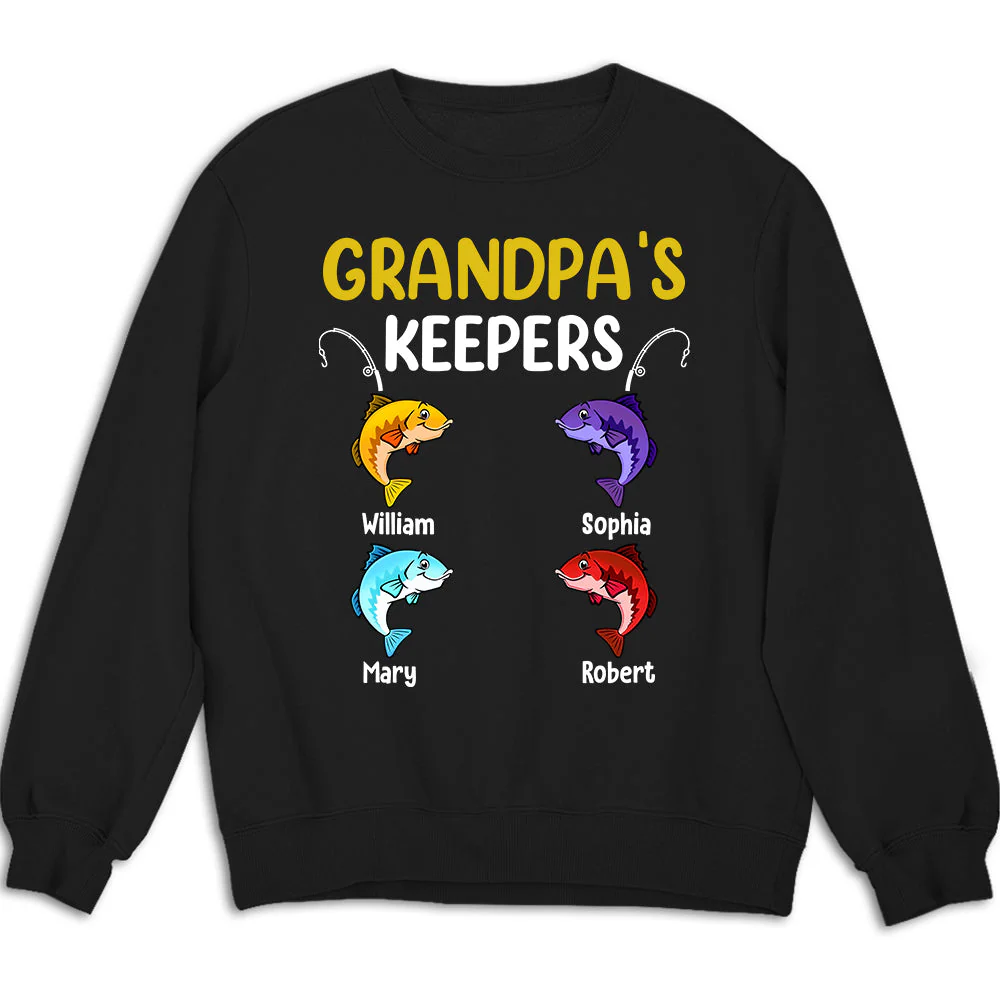 Keepers Of Grandpa - Personalized Custom Shirt - Image 3