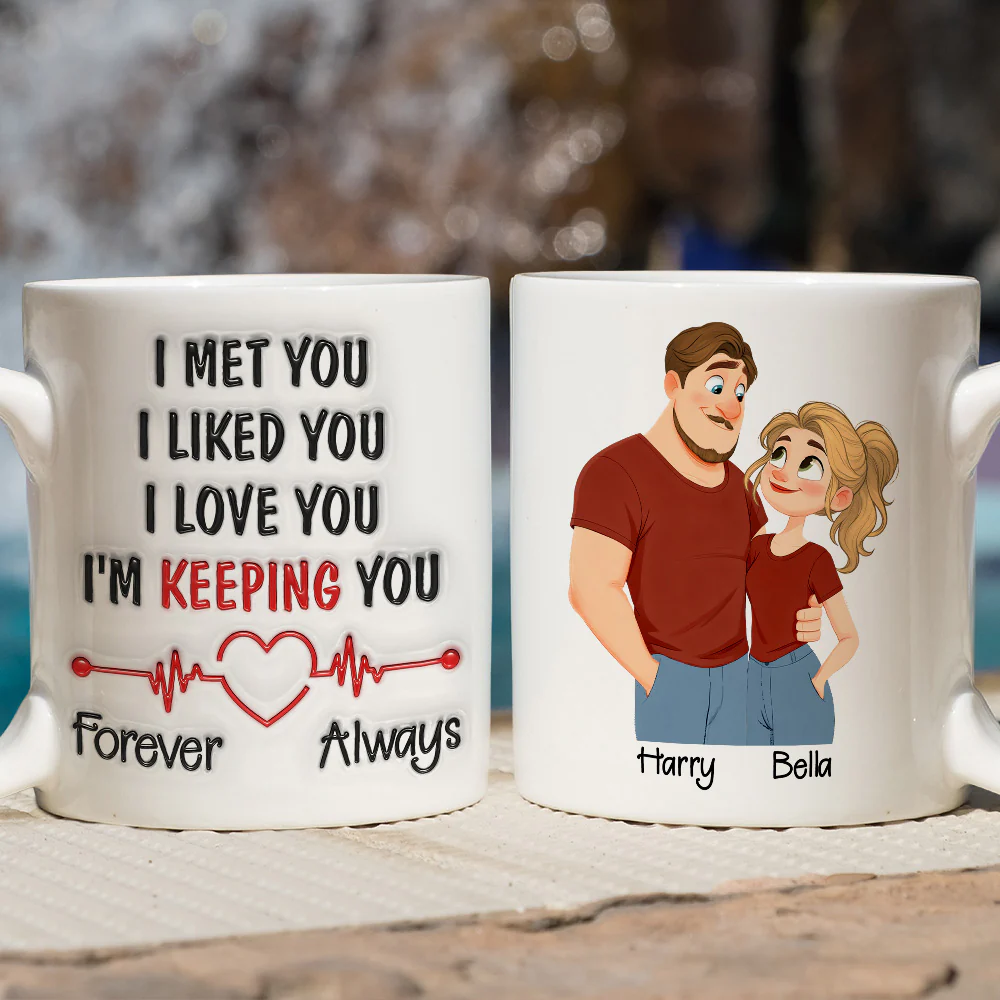 Keeping You Always - Personalized Custom 3D Inflated Effect Mug - Image 4