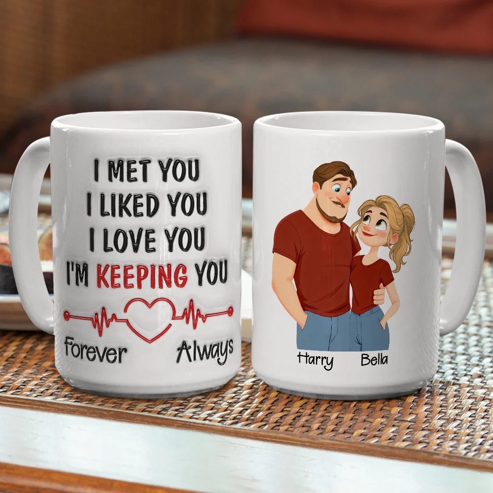 Keeping You Always - Personalized Custom 3D Inflated Effect Mug - Image 5
