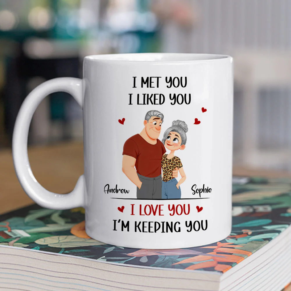 Keeping You Cartoon - Personalized Custom Coffee Mug - Image 2