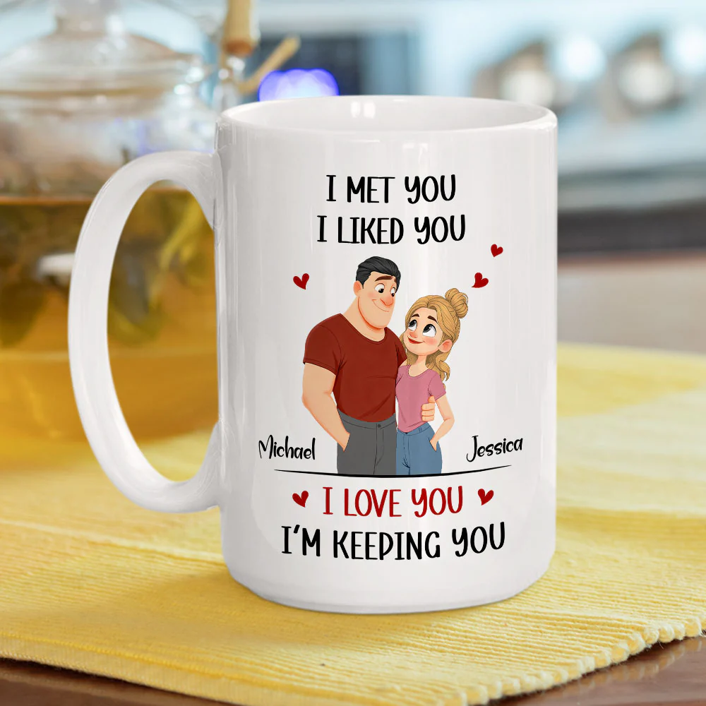 Keeping You Cartoon - Personalized Custom Coffee Mug - Image 4