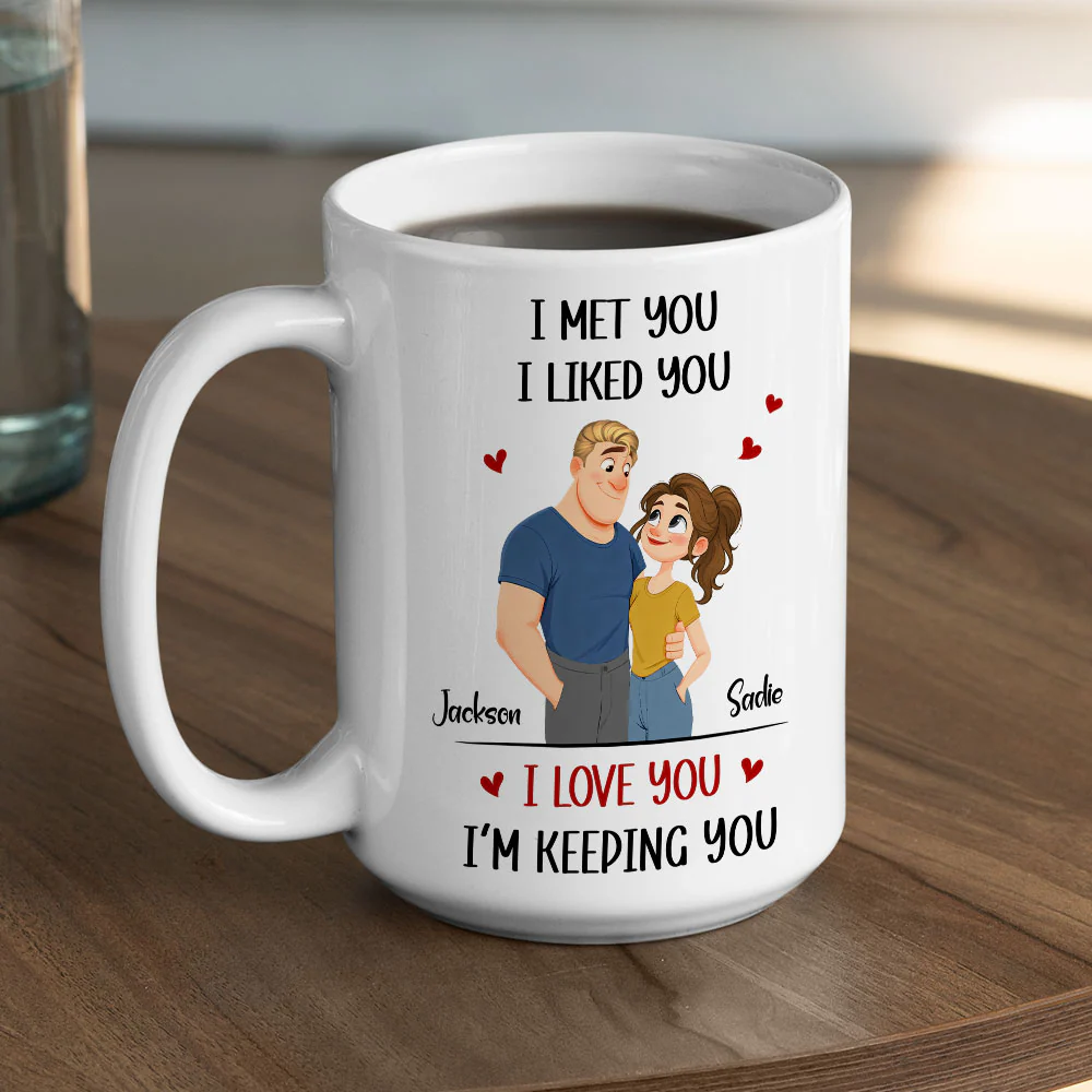 Keeping You Cartoon - Personalized Custom Coffee Mug - Image 5