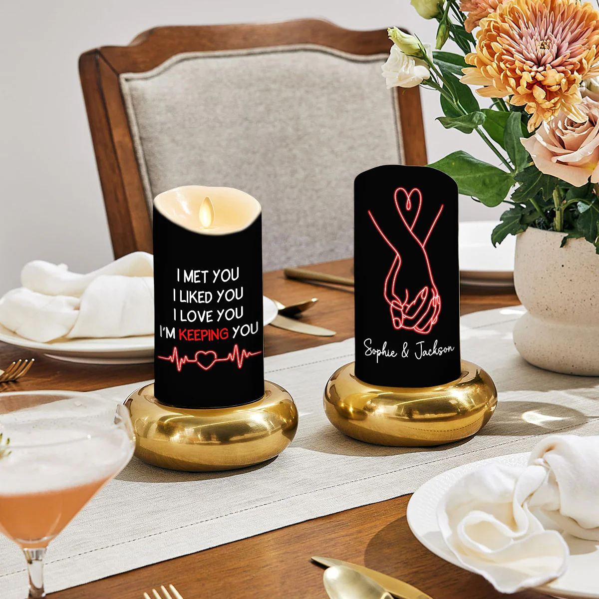Keeping You - Personalized Custom LED Candle - Image 4