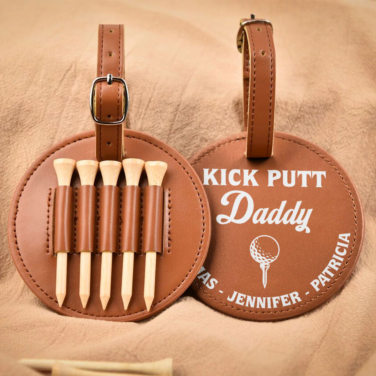 Kick Putt Daddy - Personalized Custom Golf Tee Bag - Image 2