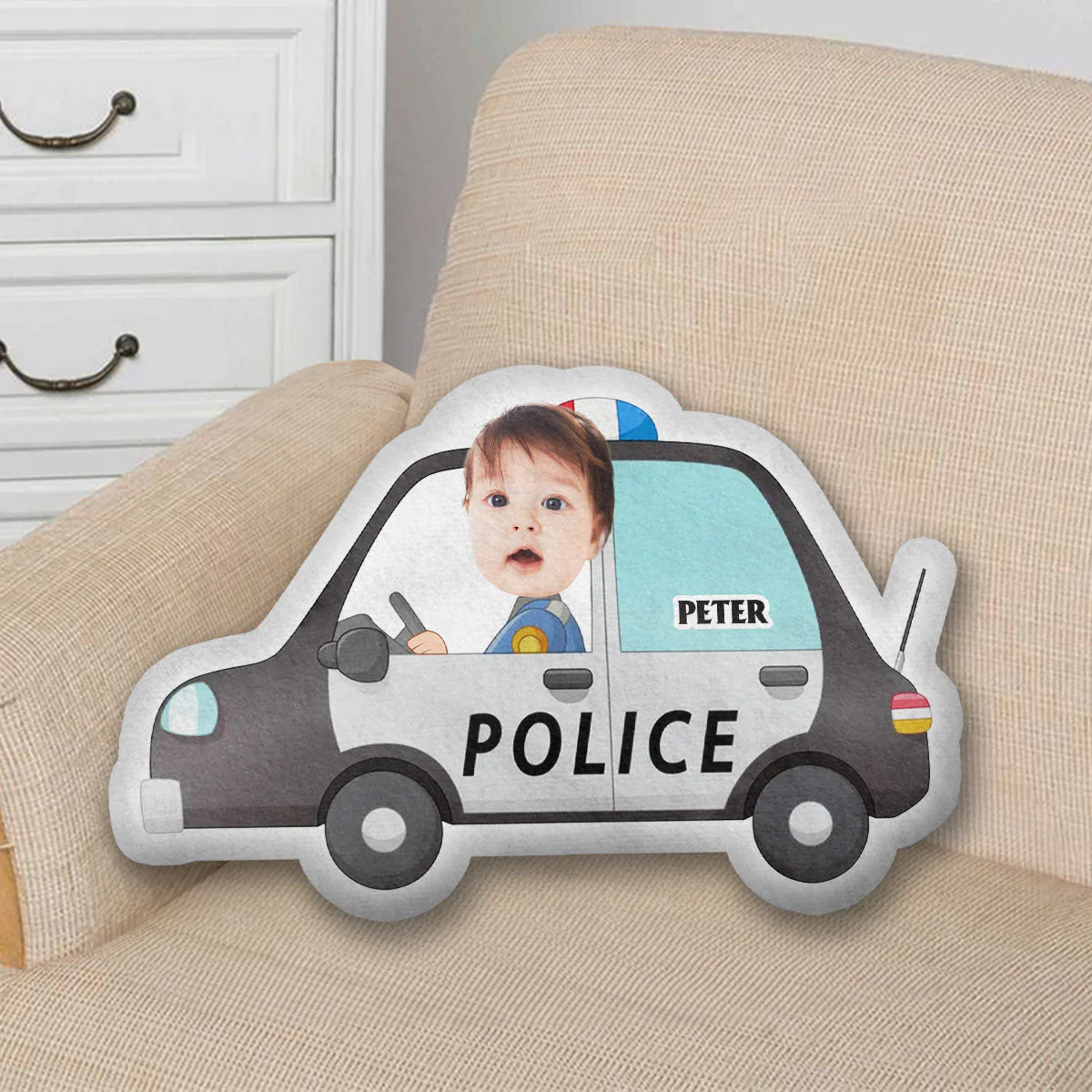 Kid Ridding Vehicle - Personalized Custom Shaped Pillow - Image 4