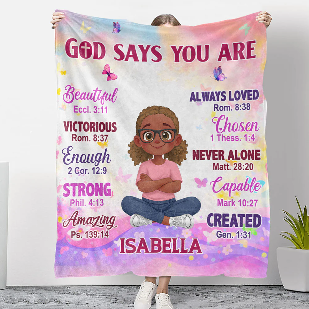 Kid You Are Always Loved - Personalized Custom Fleece Blanket