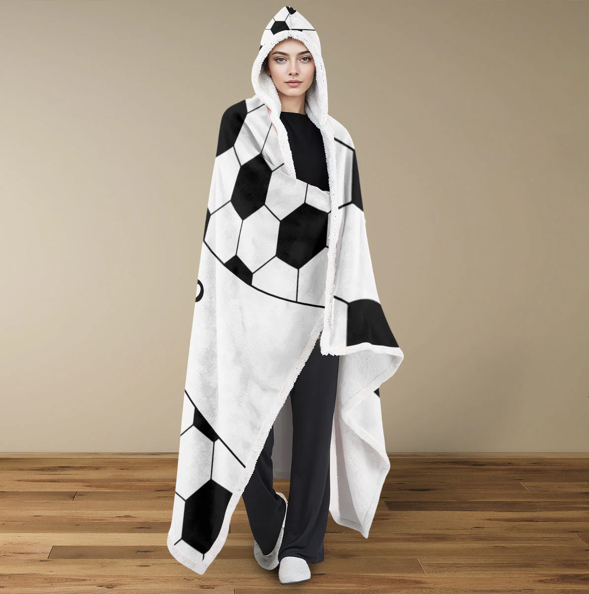 Kids Player Sports - Personalized Custom Hooded Blanket - Image 3