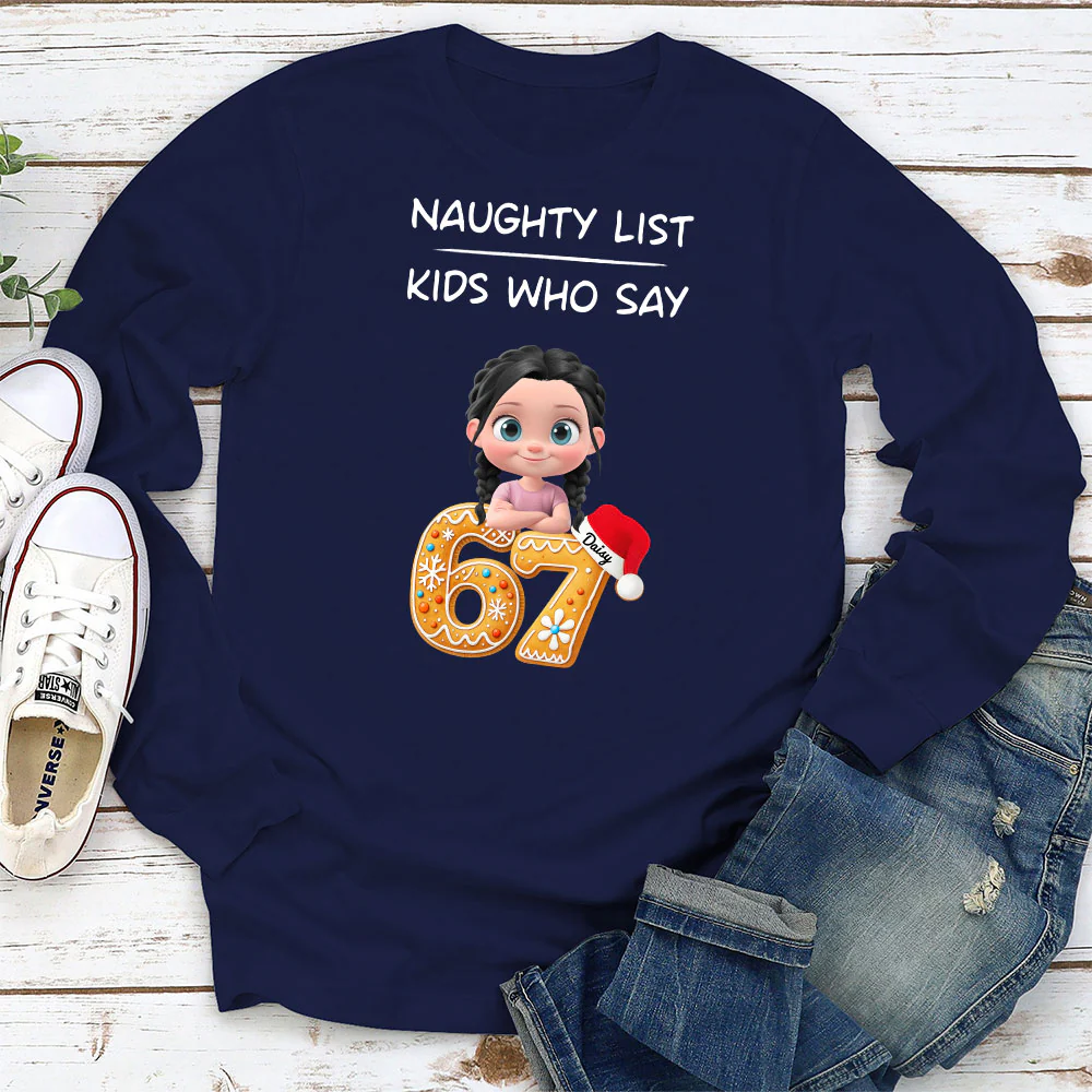 Kids Who Say 67 - Personalized Custom Shirt - Image 2