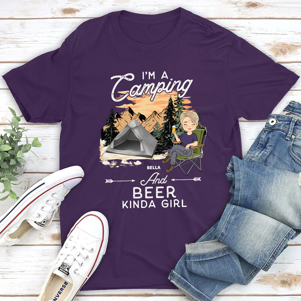 Kinda Girl - Personalized Custom Classic T-shirt - Image 4