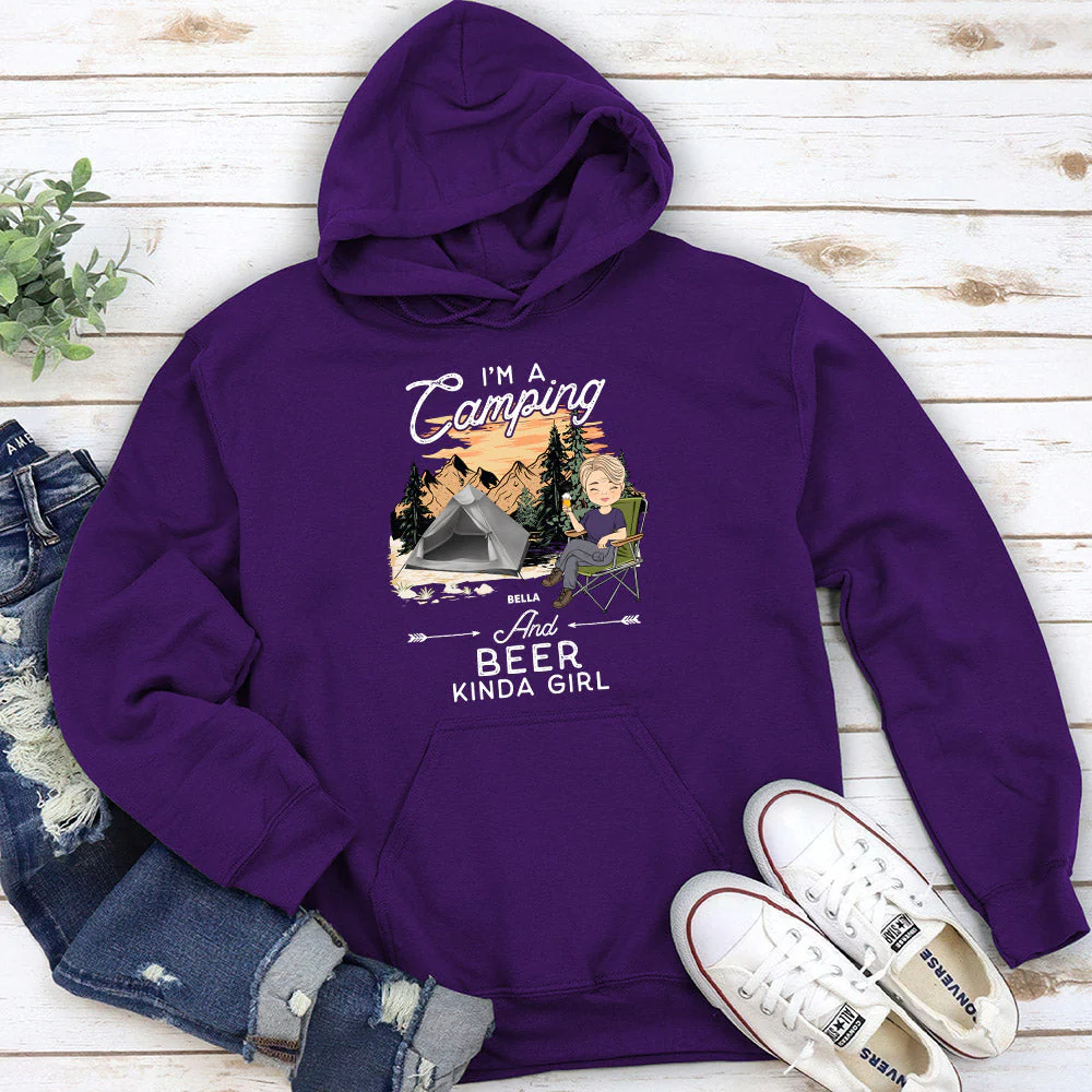 Kinda Girl - Personalized Custom Hoodie - Image 4