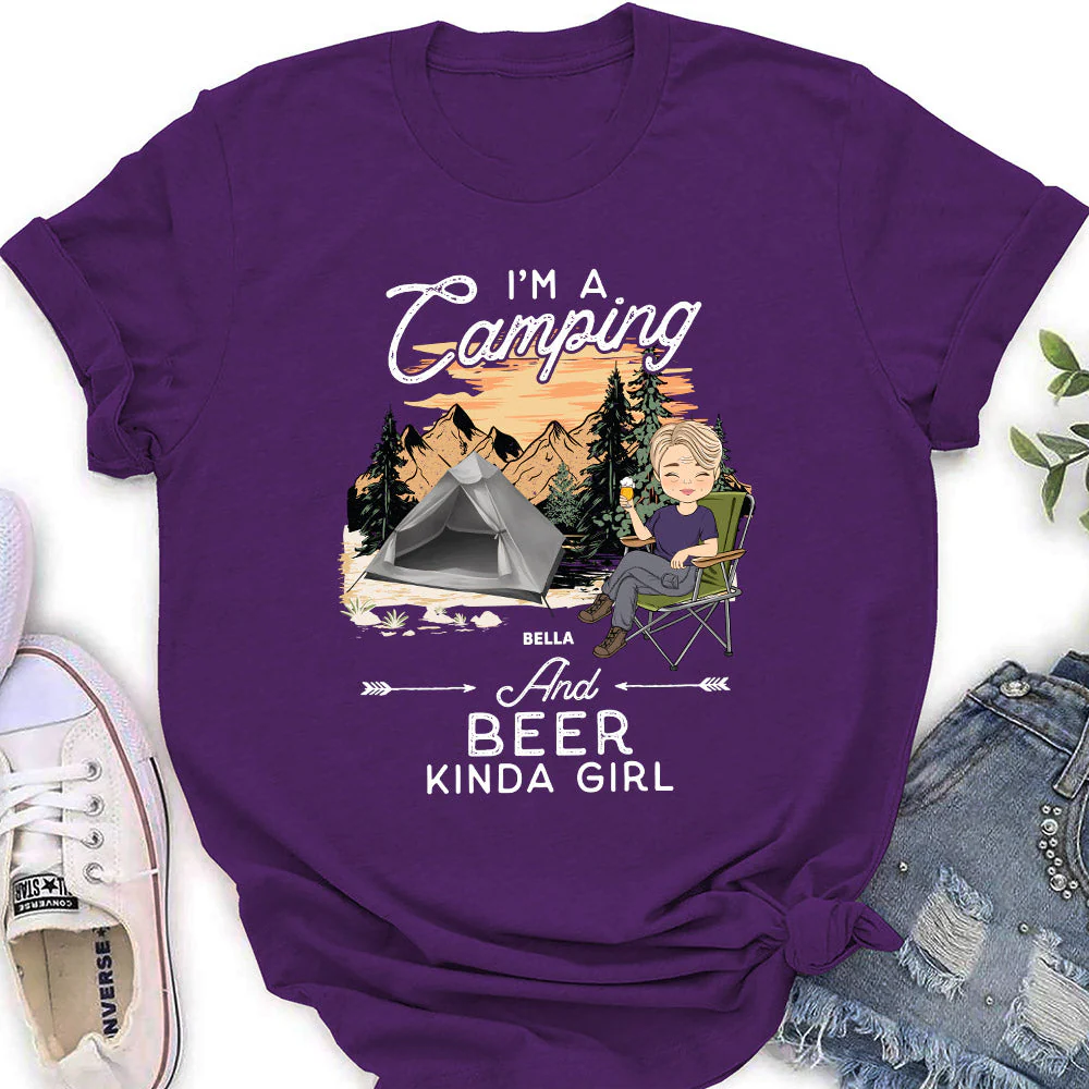 Kinda Girl - Personalized Custom Women's T-shirt - Image 3