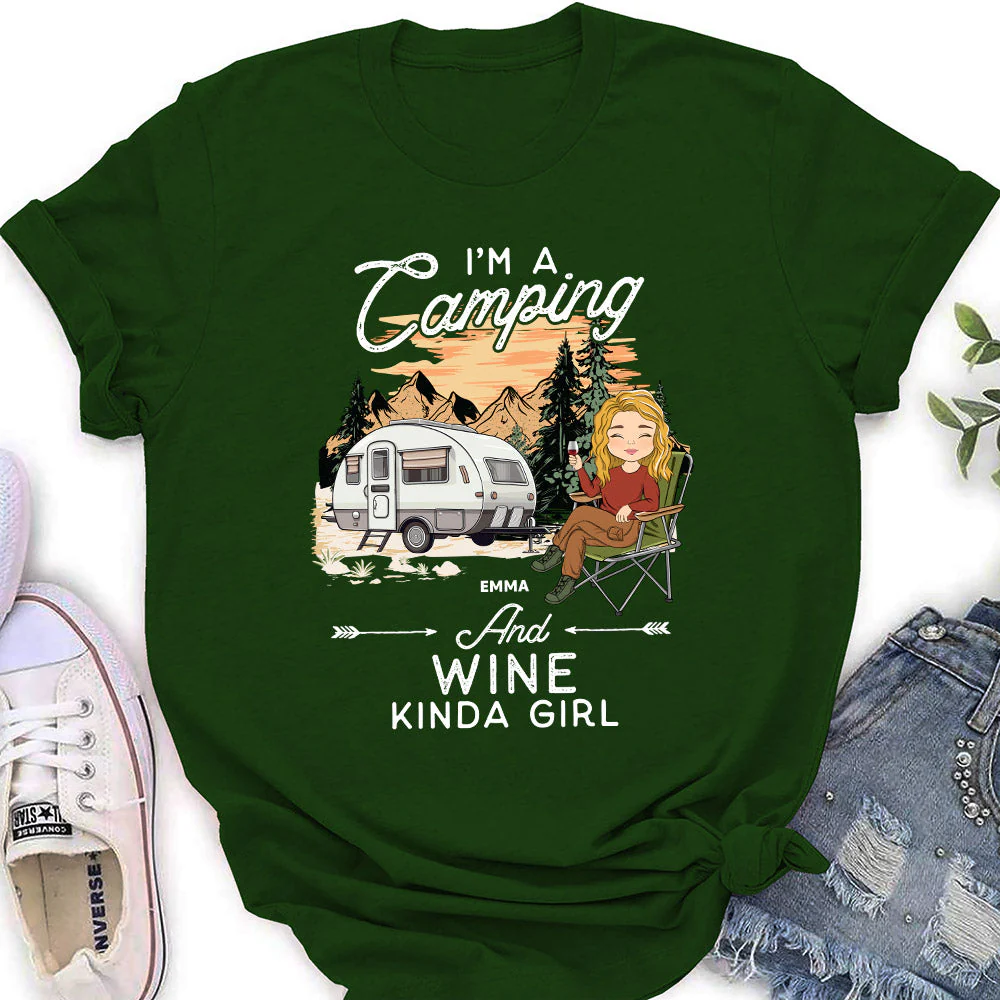 Kinda Girl - Personalized Custom Women's T-shirt - Image 4