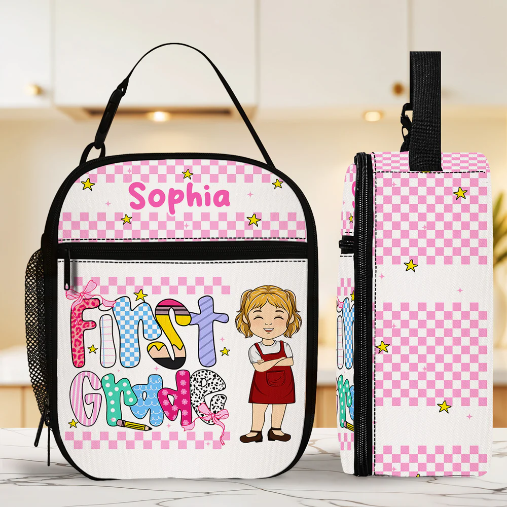 Kindergarten - Personalized Custom Insulated Lunch Bag - Image 4