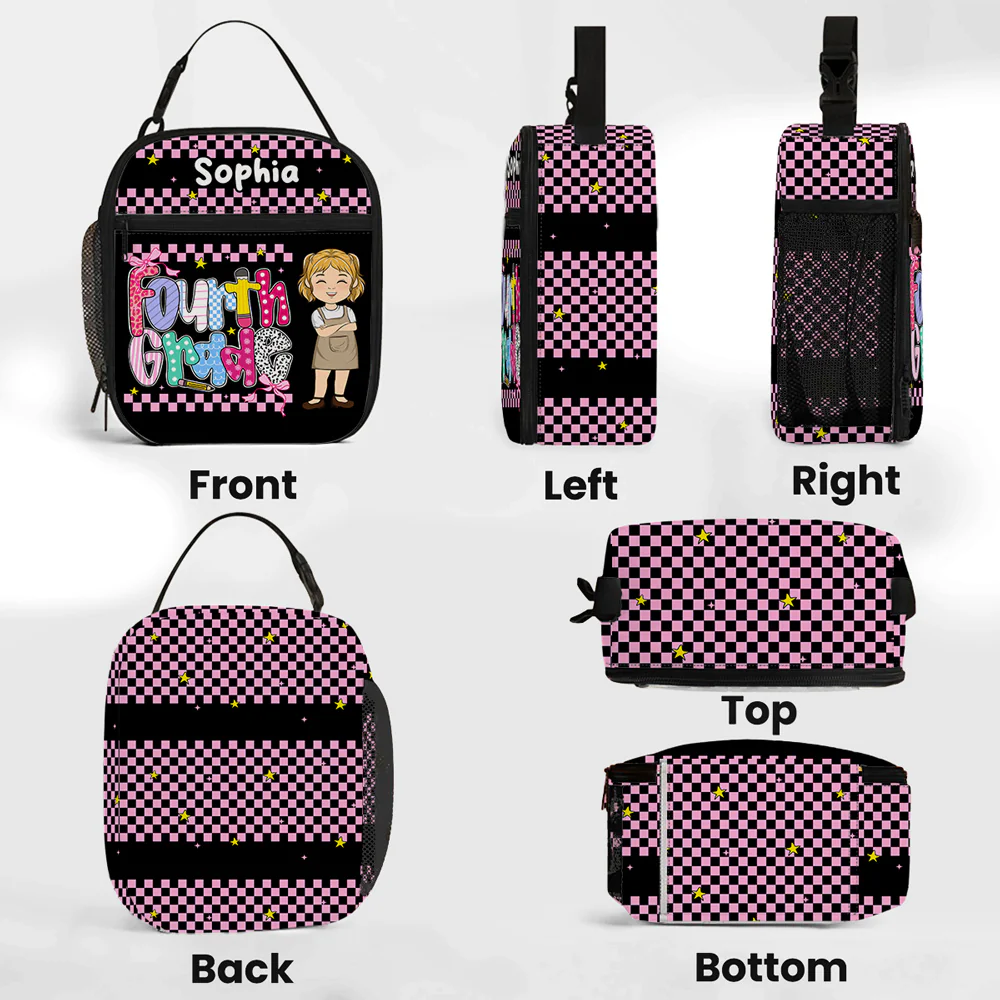Kindergarten - Personalized Custom Insulated Lunch Bag - Image 5