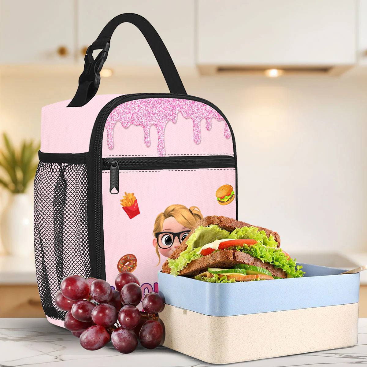 Kindergarten - Personalized Custom Insulated Lunch Bag - Image 4