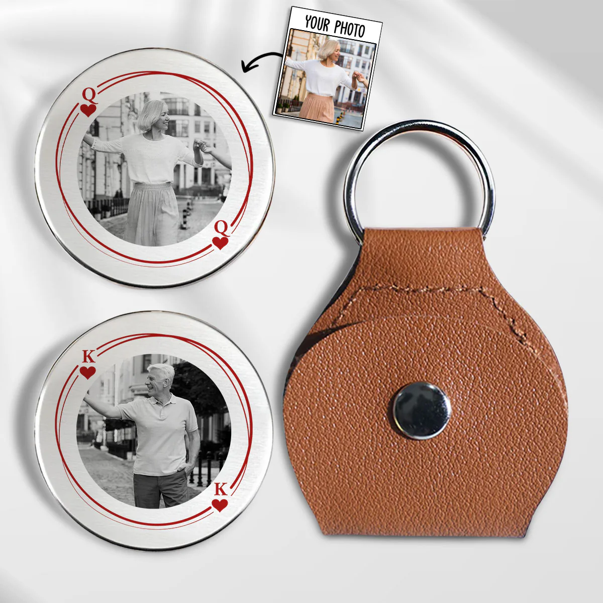 King And Queen - Personalized Custom Pocket Hug