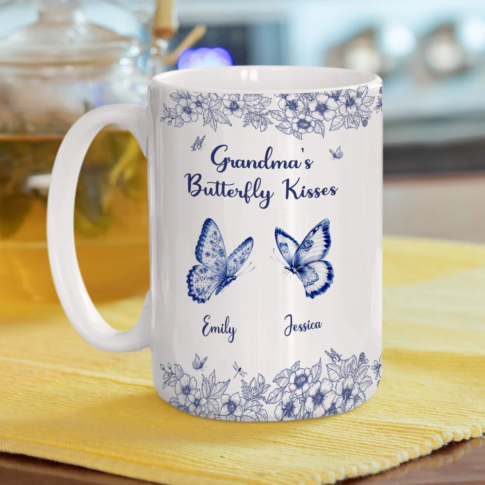 Kisses - Personalized Custom Coffee Mug - Image 6