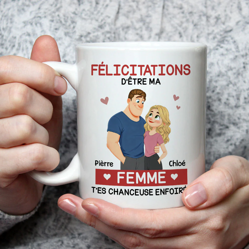 L'amour, c'est toi - Mug à café personnalisé - Image 2
