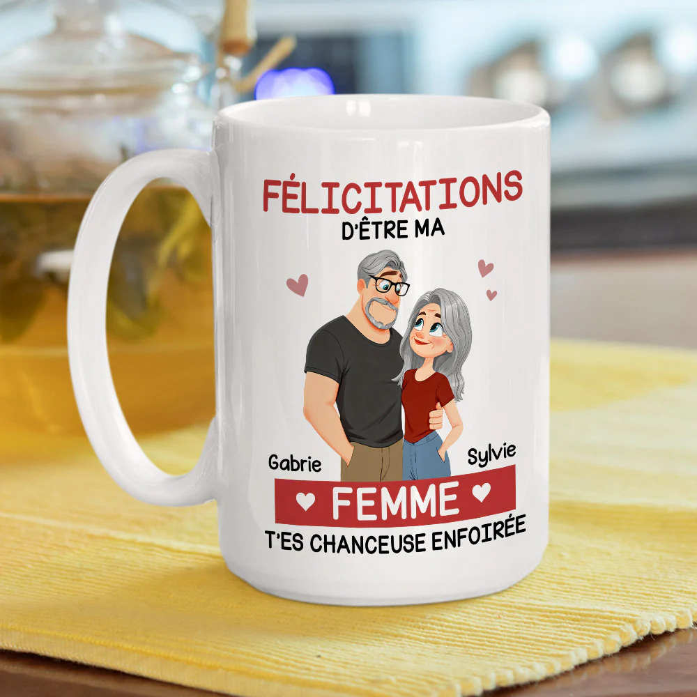 L'amour, c'est toi - Mug à café personnalisé - Image 4