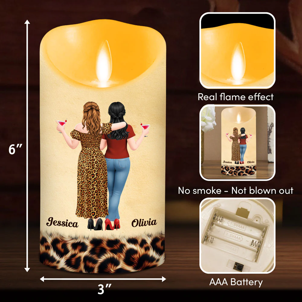 Laugh A Little Louder - Personalized Custom LED Candle - Image 5