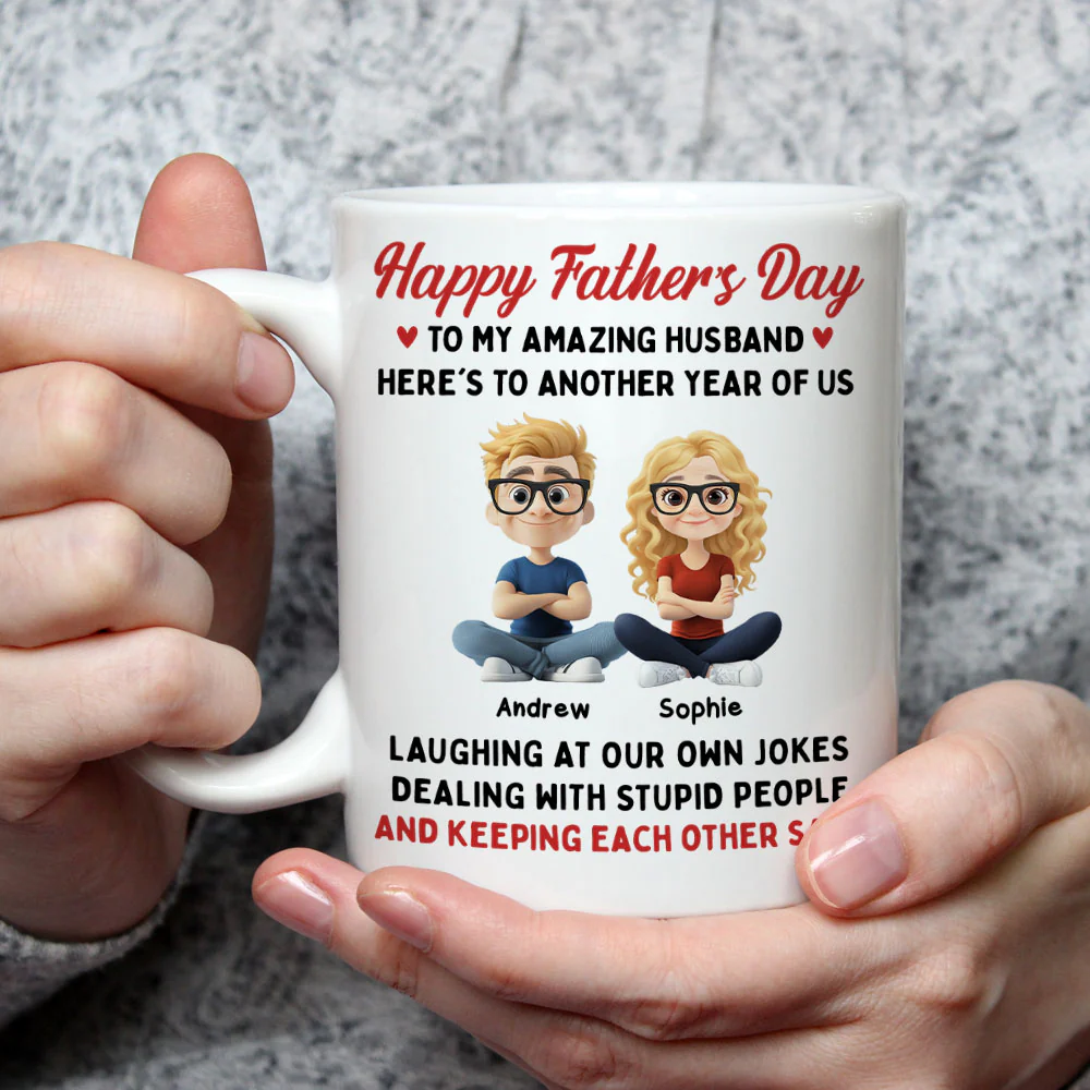 Laugh At Our Own Jokes - Personalized Custom Coffee Mug - Image 2
