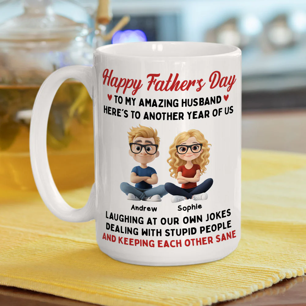 Laugh At Our Own Jokes - Personalized Custom Coffee Mug - Image 7