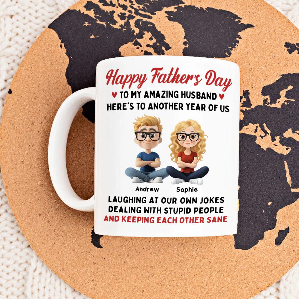 Laugh At Our Own Jokes - Personalized Custom Coffee Mug - Image 8