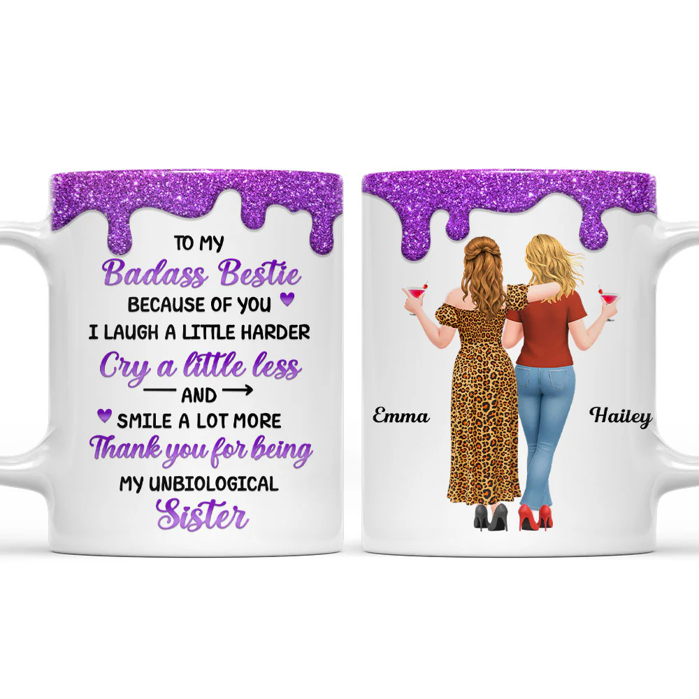 Laugh More And Cry Less - Personalized Custom Coffee Mug