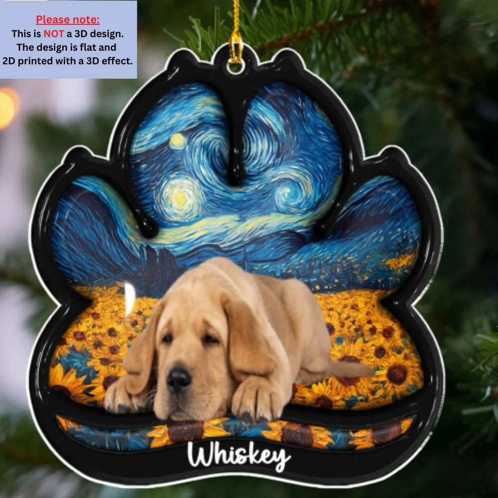 Lay Here With Me Photo - Personalized Custom 3D Effect Acrylic Ornament - Image 3