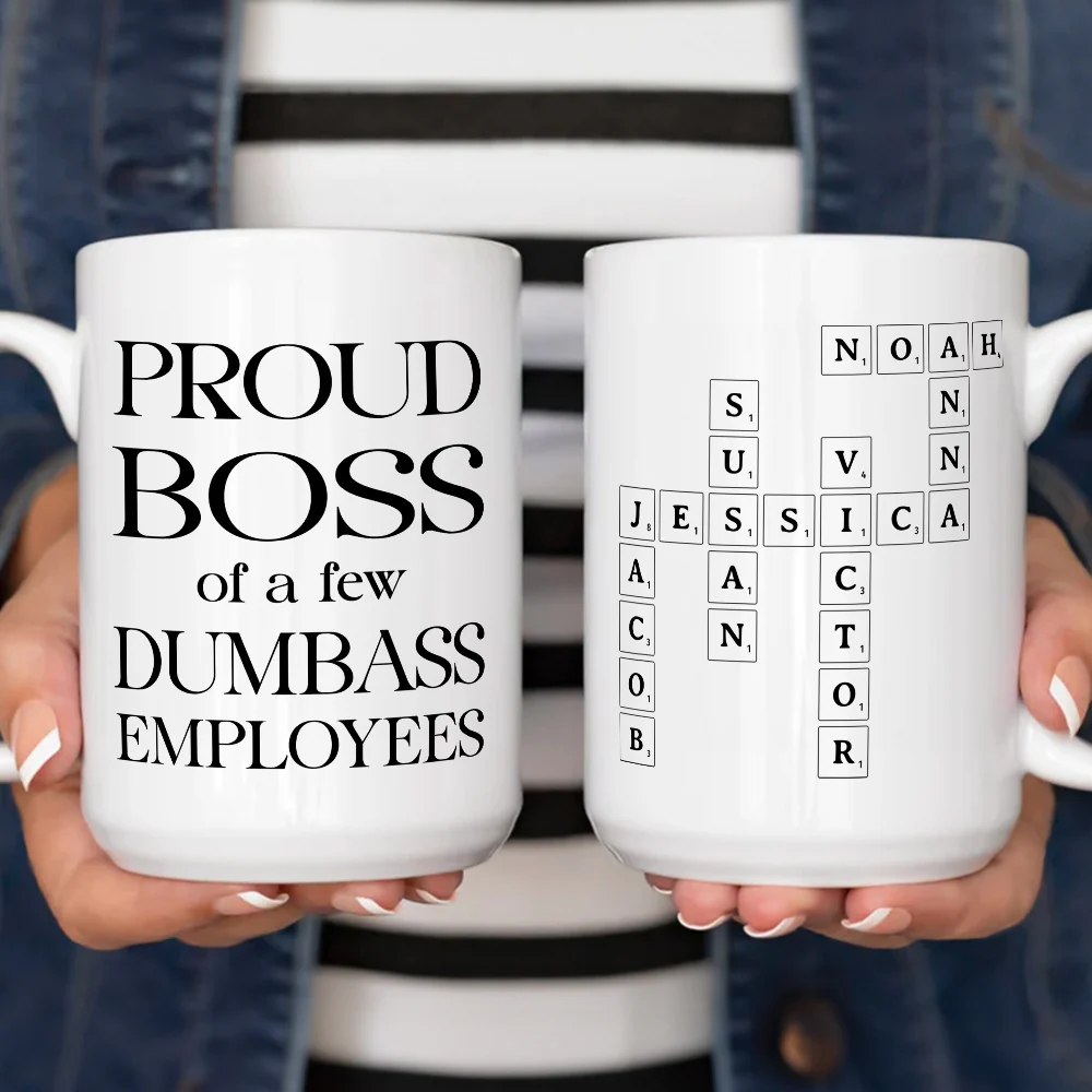 Leading Idiots With Great Pride - Personalized Custom Coffee Mug - Image 5