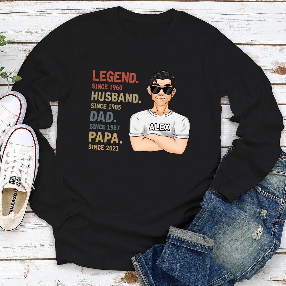 Legend Dad - Personalized Custom Shirt - Image 4