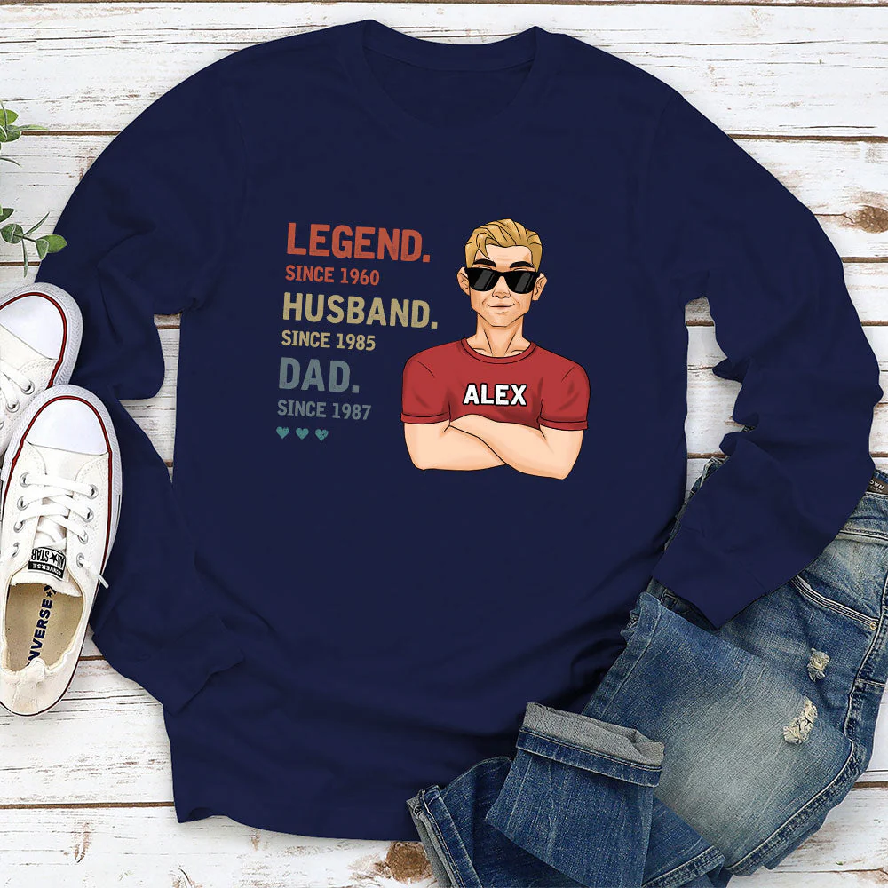 Legend Dad - Personalized Custom Shirt - Image 5