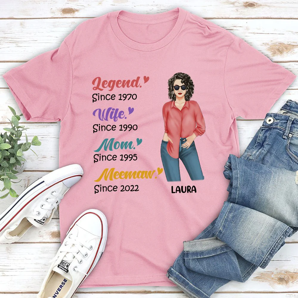 Legend Grandma - Personalized Custom Unisex T-shirt - Image 2